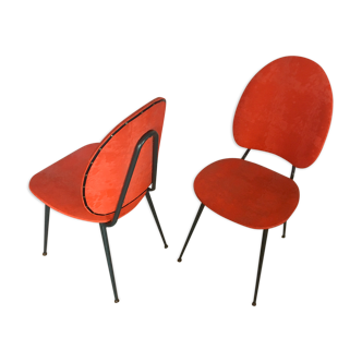 Pair of chairs 60s vinyl