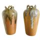 Pair of stoneware vases, Signed, 1950s/60s