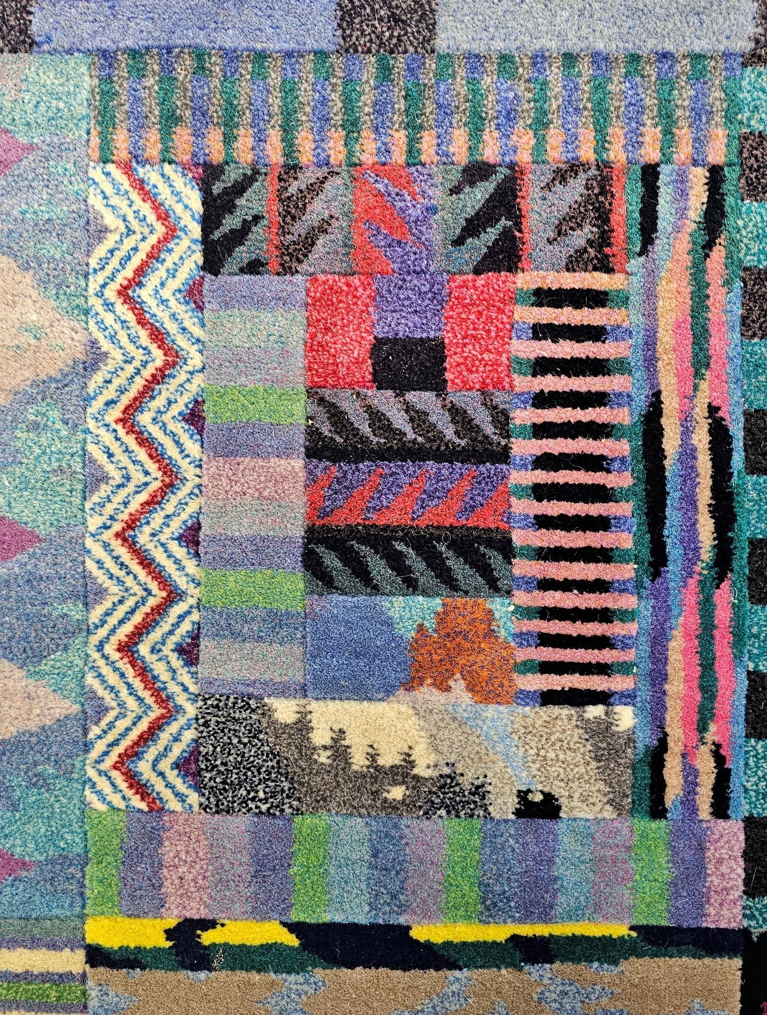 Vintage hand-knotted rug model Orion by Ottavio Missoni for Missoni