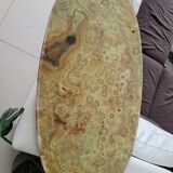 Marble and brass coffee table