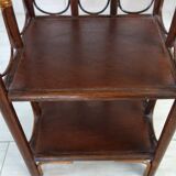 Small vintage bamboo and rattan bookcase