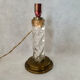 Lamp base glass and brass, 1950s