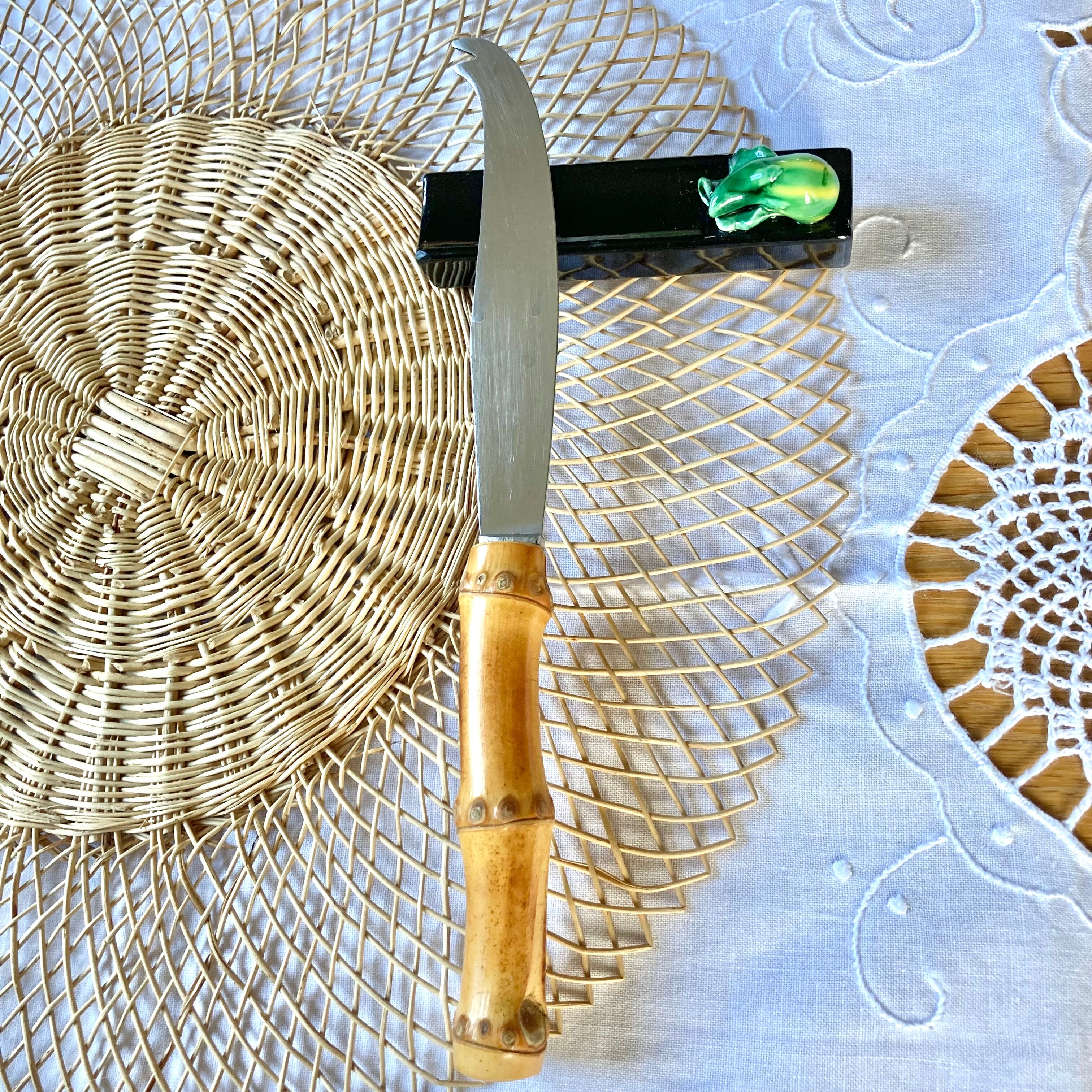 Box of 12 ceramic knife holders slip 50s