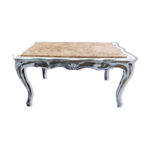 table basse patine et