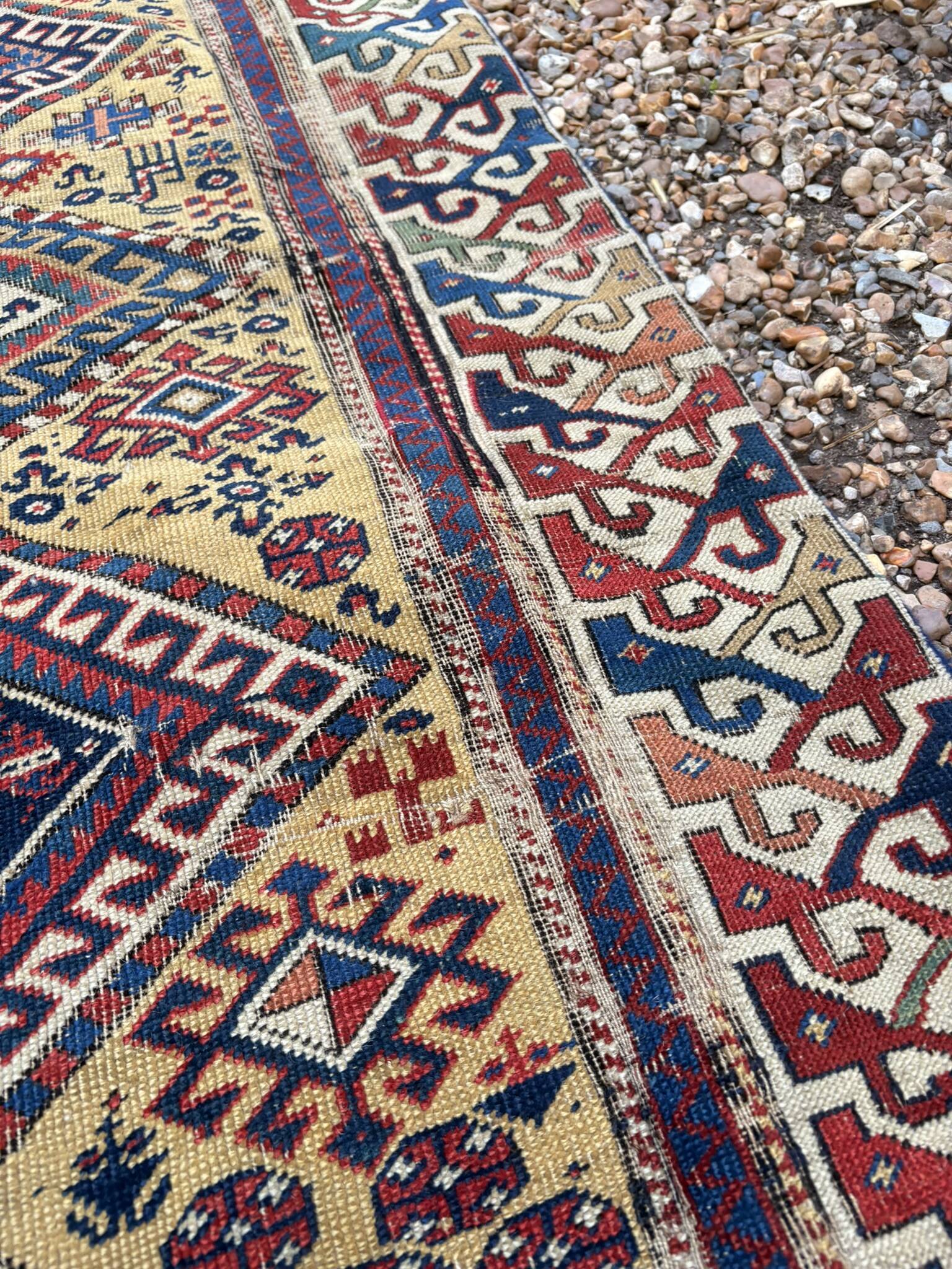 Persian Corridor Rug Antique Handwoven 85x340 Tribal Boho Turkish Kurdish