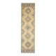 1970s Vintage Turkish Hand-Knotted Wool Cotton Orange Runner Rug 100x360