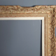 Montparnasse frame with keys carved ceruse wood 62x53 cm, foliage 46x38 cm SB