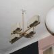 Arlus Paquebot chandelier / ceiling light 1950 "Maison Arlus".