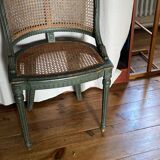 Caned armchair in Louis XVI style