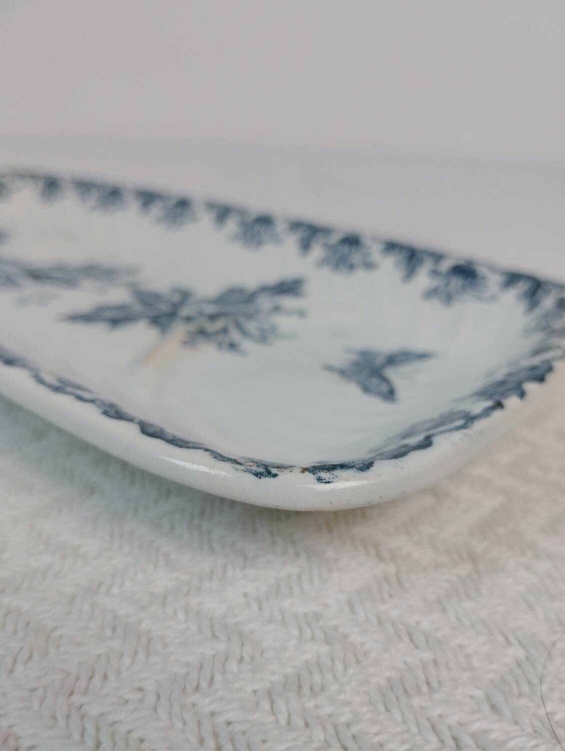 Old earthenware soap dish