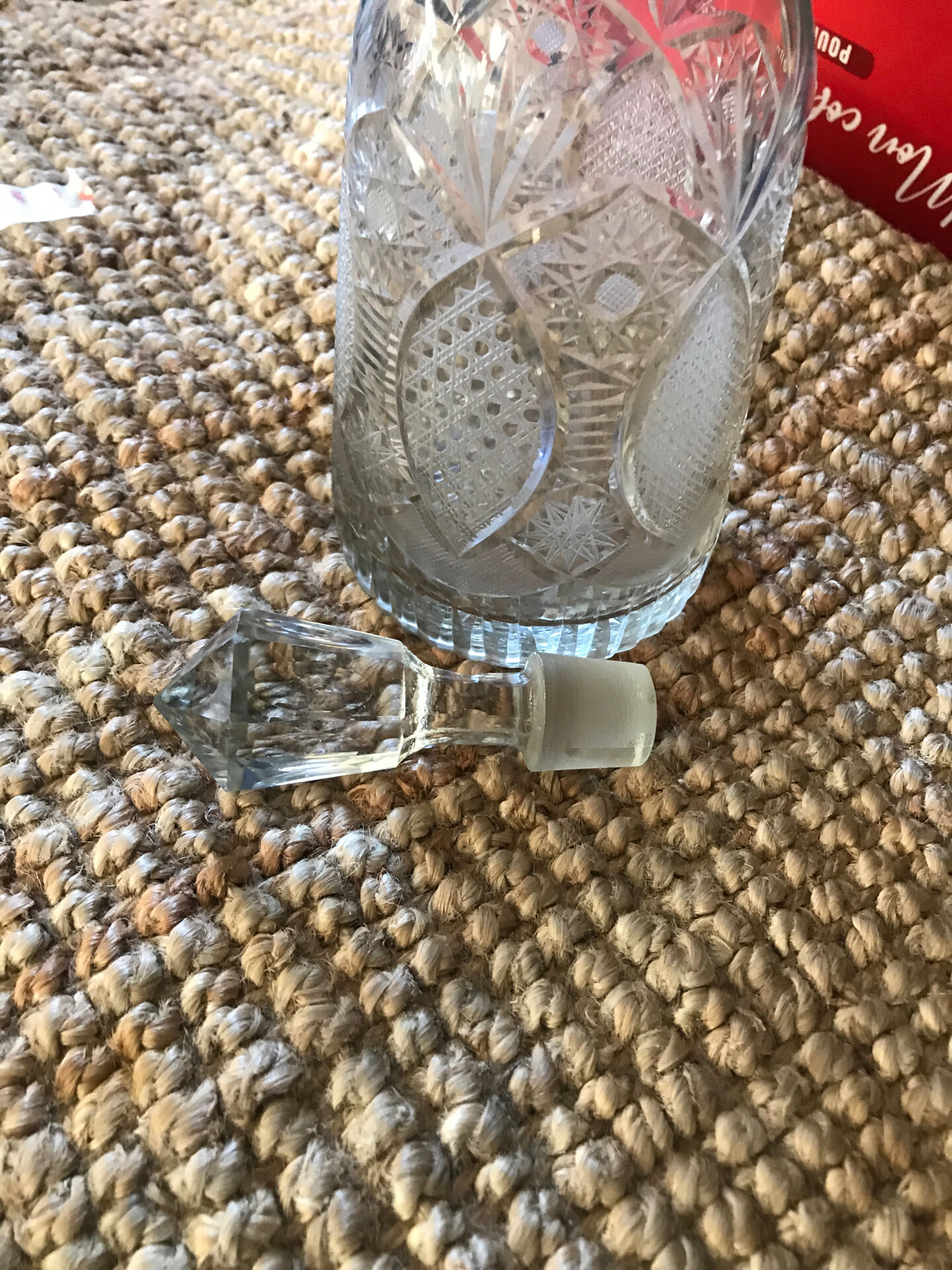 Crystal liqueur decanter