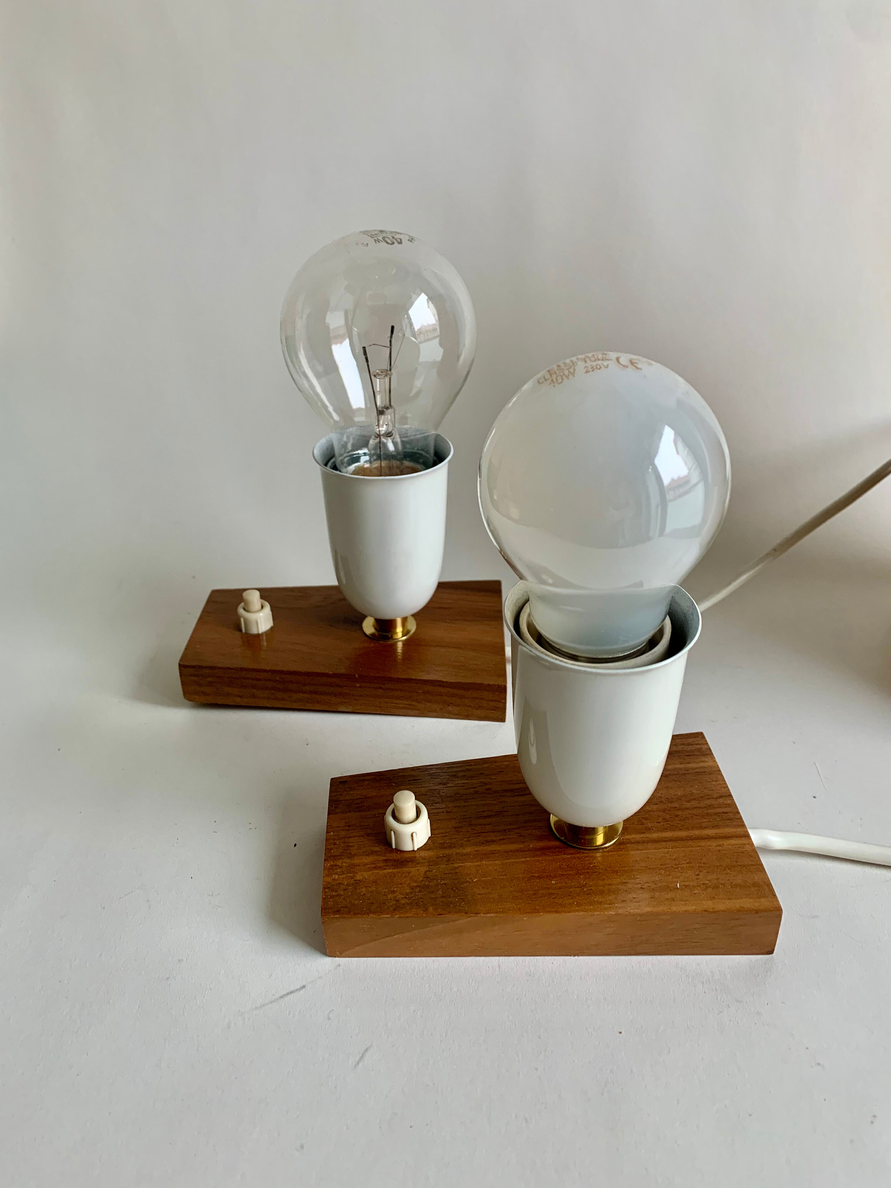 Pair of bedside lamps, Germany, 1960s