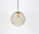 Lustre Limburg in brass with smoked glass ball, Germany, 1970s