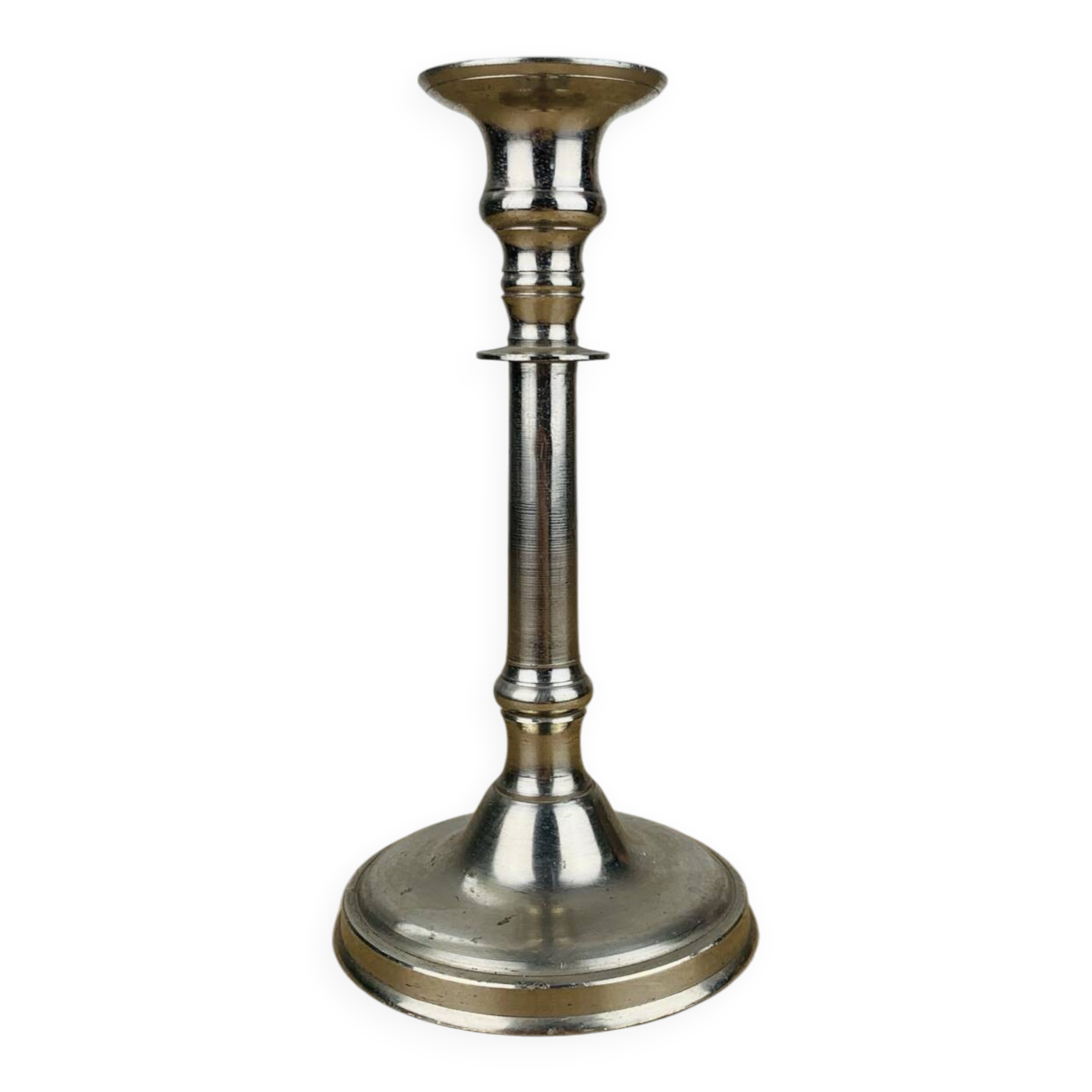 Silver metal candlestick