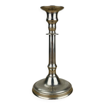Silver metal candlestick