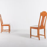 Pair of chairs in bramble wood from Nordiska Kompaniet