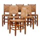 Set of 6 chairs, model Bauche no. 19, by Charlotte Perriand, 1950