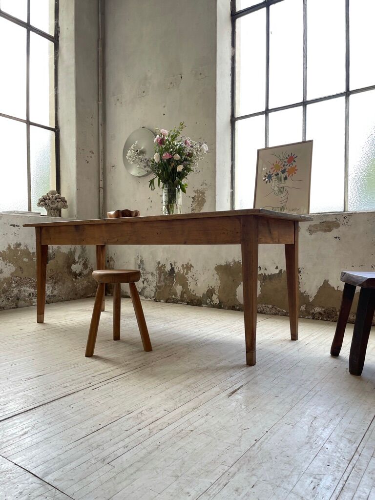 Farm table pine and walnut 2m