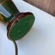Lampe italienne Ida Bellini en céramique verte et dorée