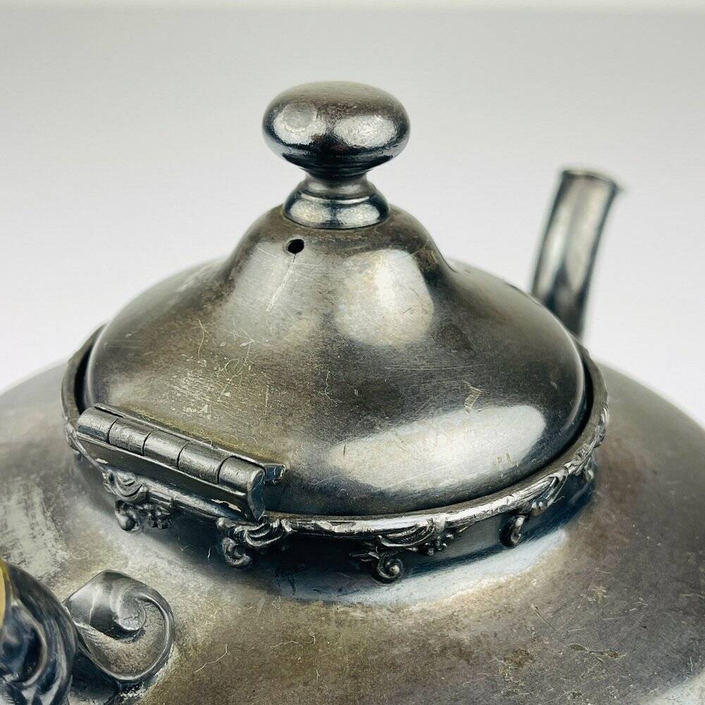 Théière ancienne en argent plaqué de la Barbour Silver Company, USA, fin 19ème siècle