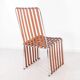 Suite de 6 chaises en cuir et chrome