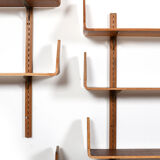 Fine danish teak wing shelf system 1950s