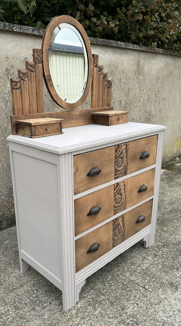 Coiffeuse, commode Art Déco, années 30