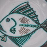 Fish decor plate by Robert Picaud - Vallauris