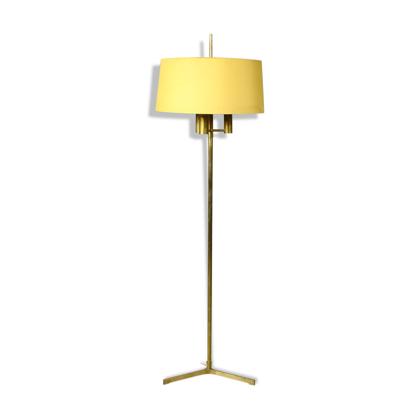Mid Century modern brass floor lamp, 1950s