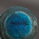 Cracked ceramic vase by Lachenal 1930 ovoid shape