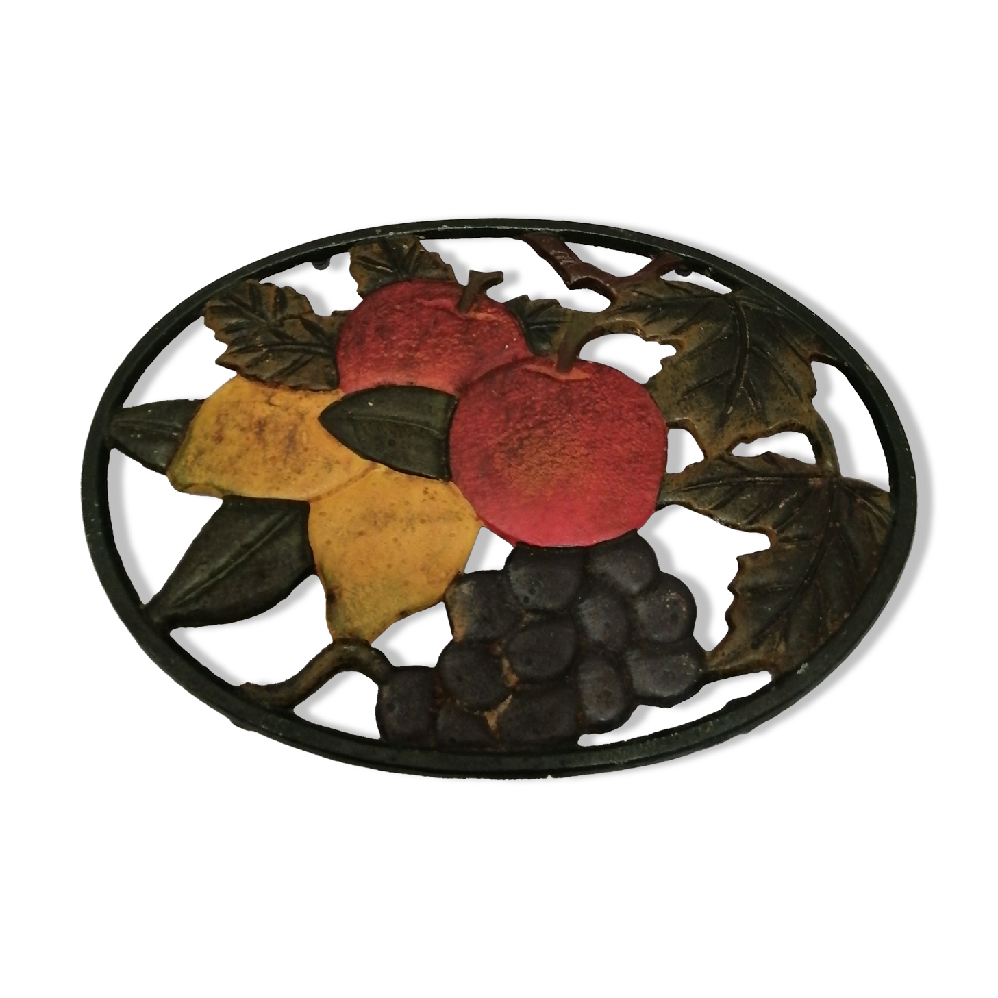 Cast iron underpants decore flower and vegetable