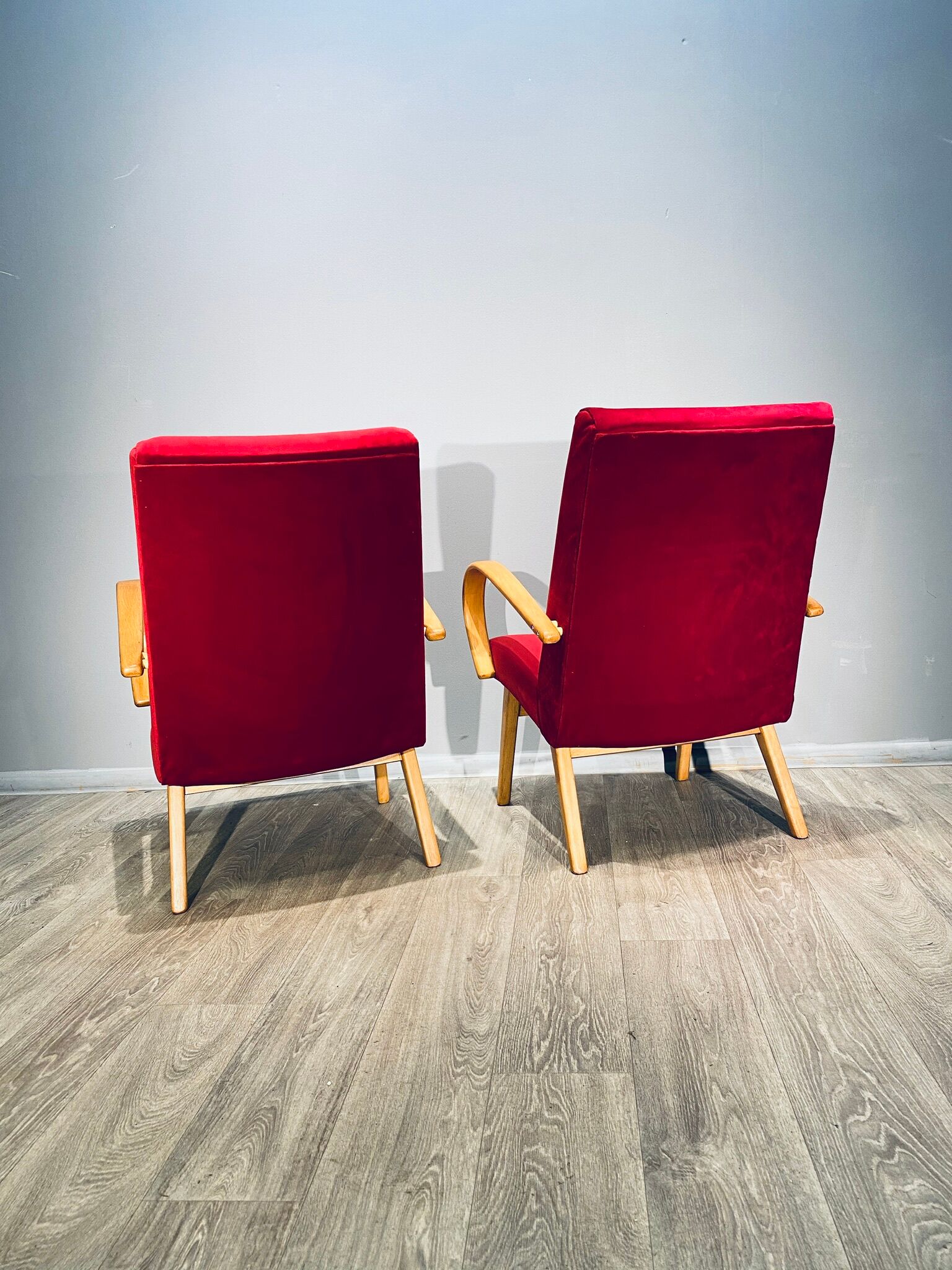Pair des fauteuils de Jaroslav Smidek pour Ton, vintage 1960