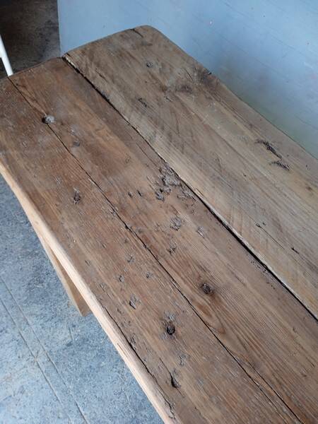 Workbench 100cm old solid wood