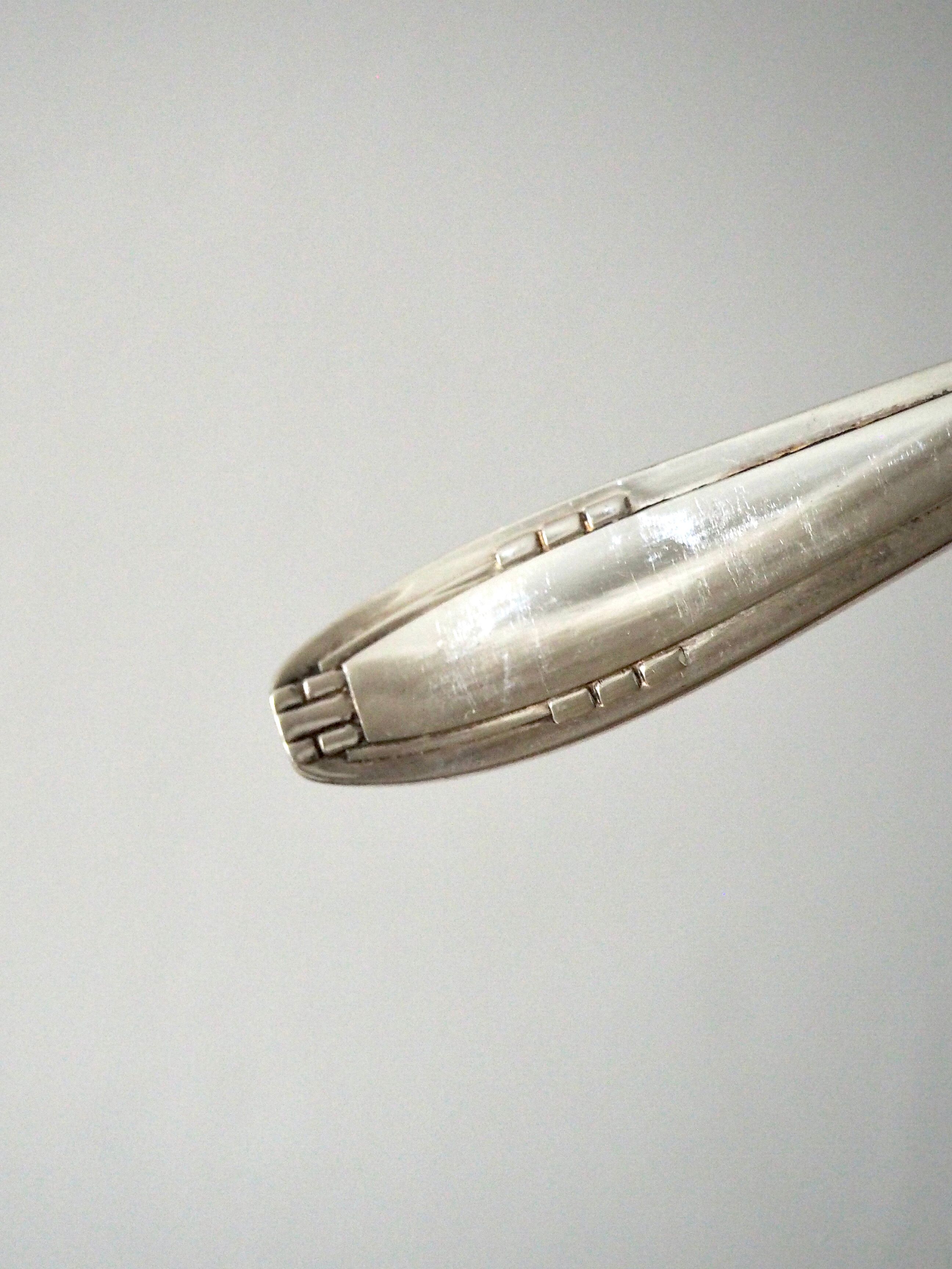 Set of 12 small silver spoons Art Deco