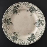 Plat rond ø 28cm terre de fer Choisy-le-Roi « Floréal »