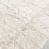 Moroccan Berber carpet m'rirt unbleached with engraved patterns 3,02x2,05m