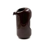 Mid-century modern brown ceramic vase / jug, Il Picchio Italy 1970s