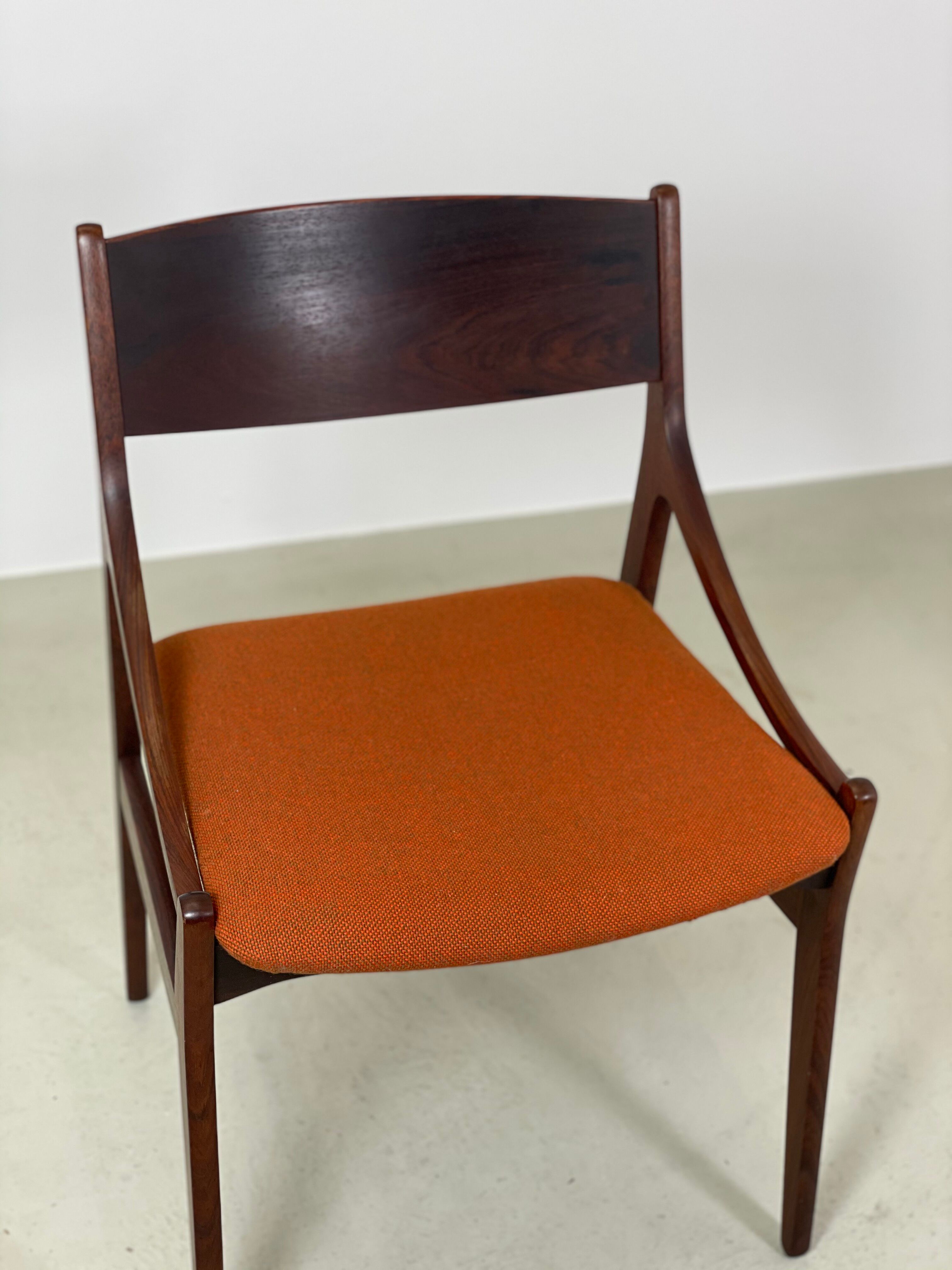 Dining chair in rosewood by Vestervig Eriksen, 1960s