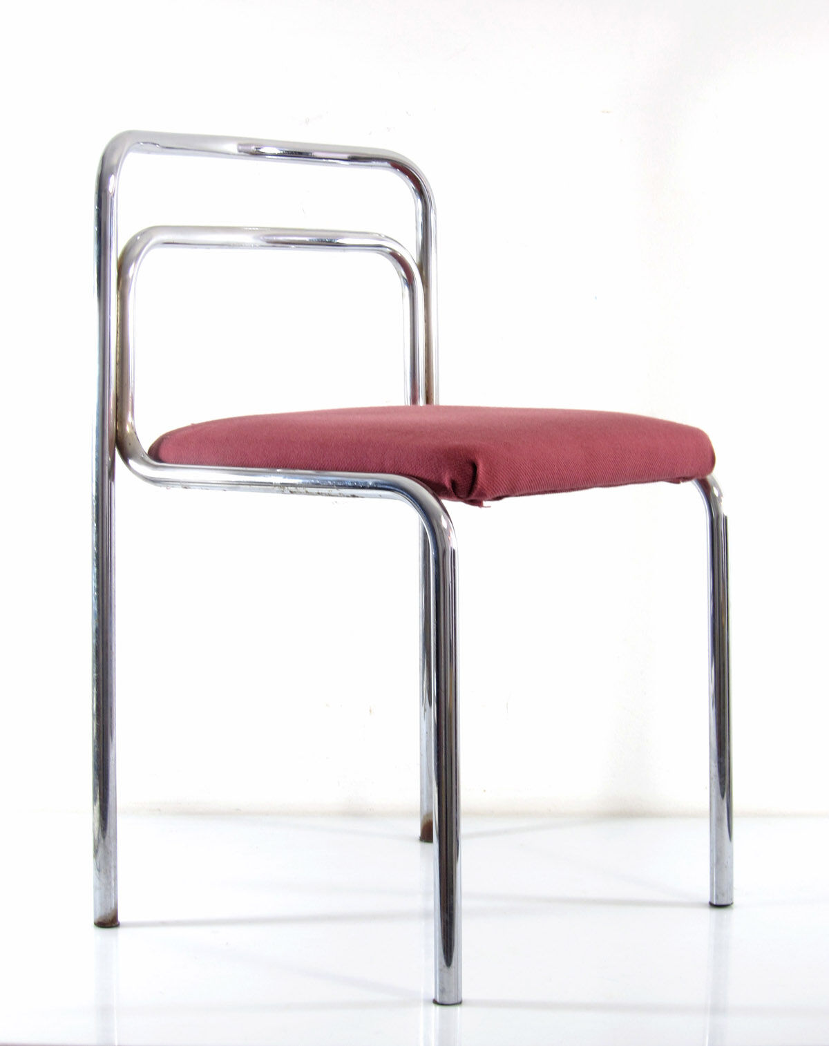 Seventies chrome vintage dining chairs