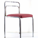 Seventies chrome vintage dining chairs