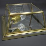 Square sconce with mirror background