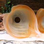 Paire de 2 abat-jours vintage Art déco en verre tulipe, faits main, en verr