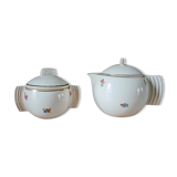 Théière et sucrier art deco