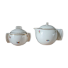 Teapot and sugar art deco