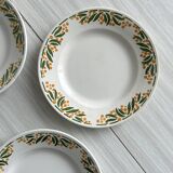 4 ironstone dessert plates