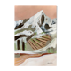 Peinture acrylique originale de crête de dessus de neige