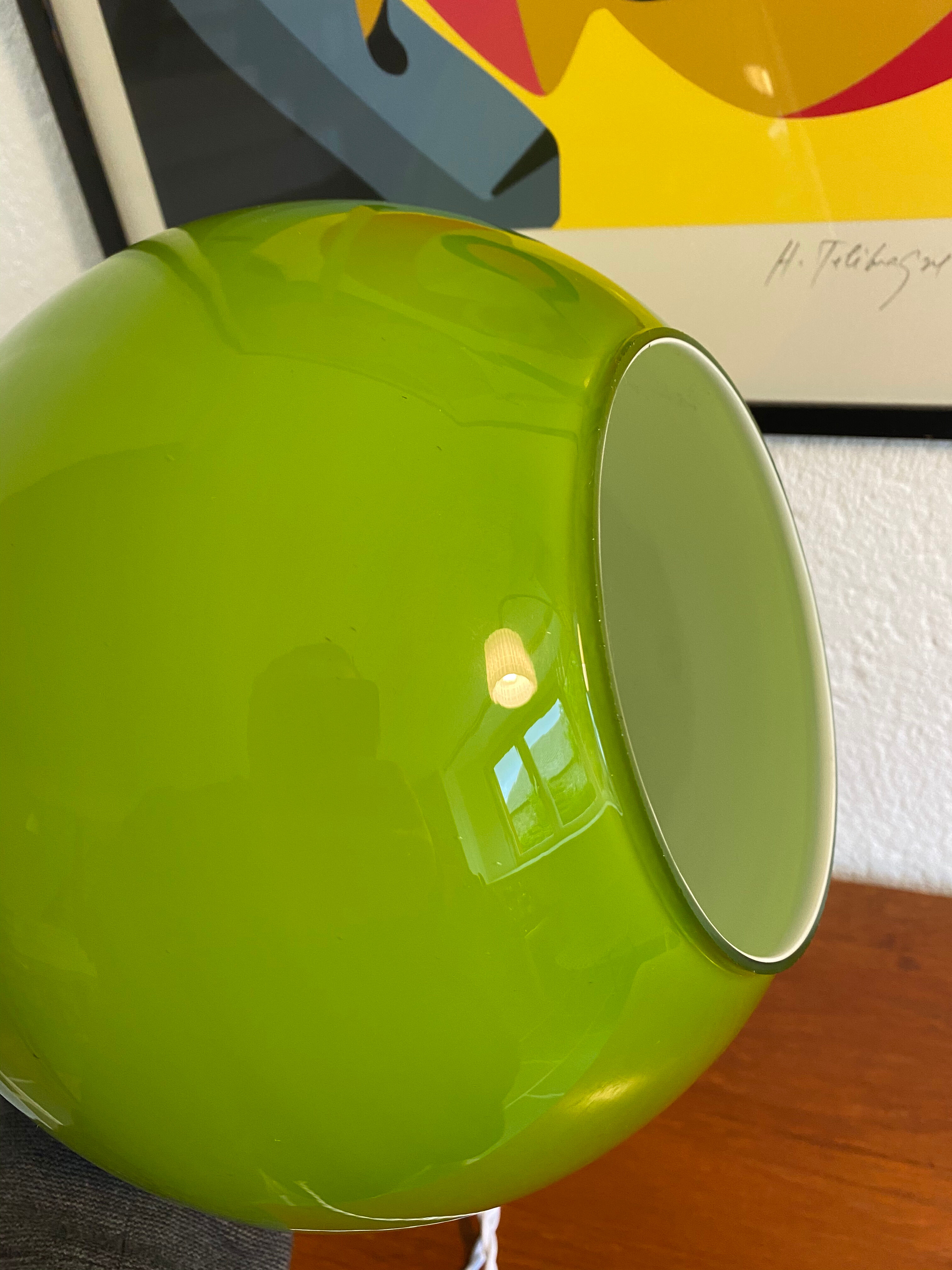 Vintage opaline suspension