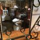 Metal coat/hat and mirror