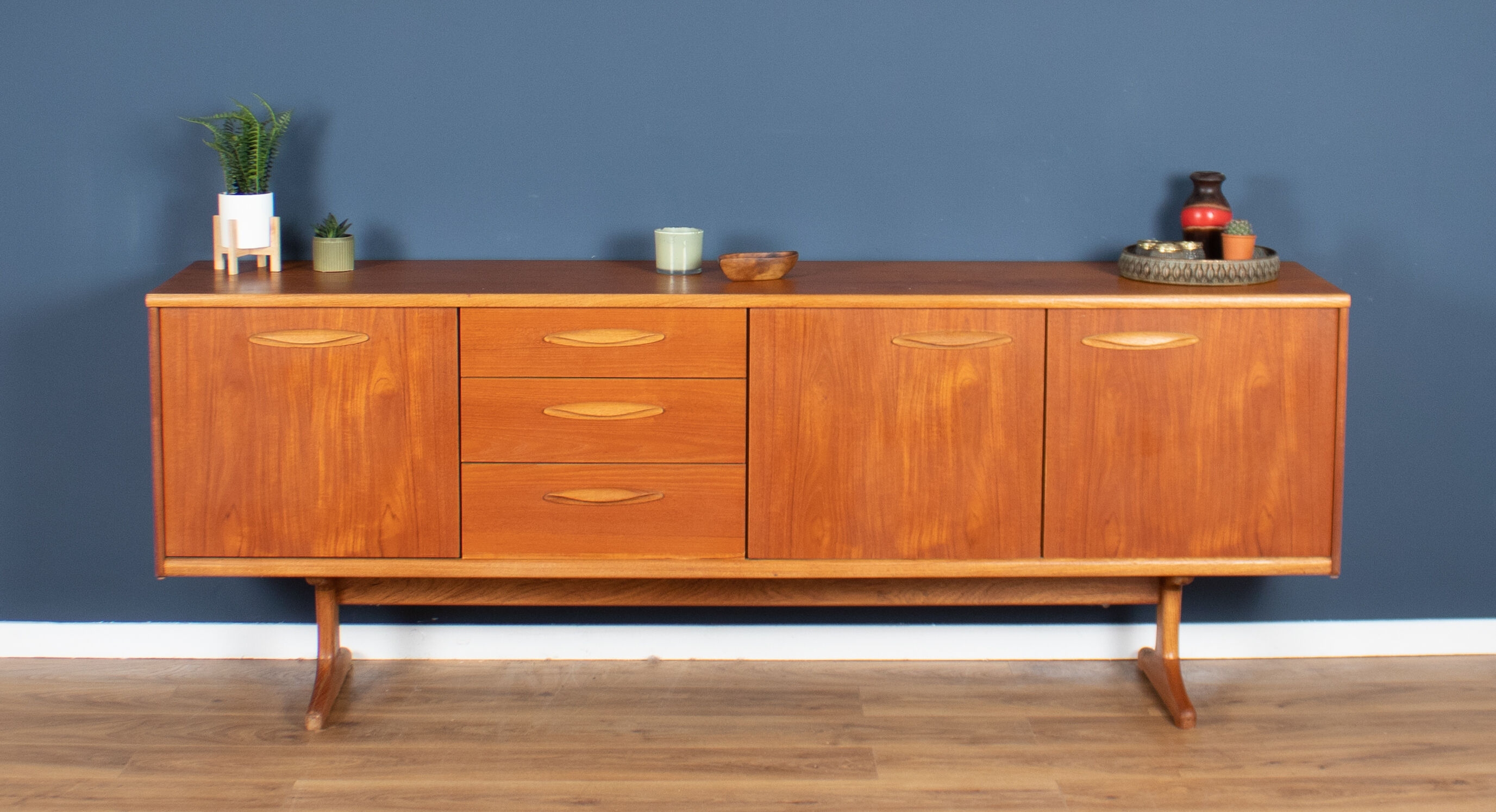 Enfilade teck 1960s Ausinsuite mid century
