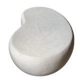 Table basse en béton ciré, micro-ciment forme haricot